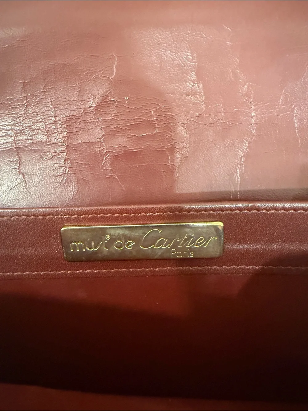 Vintage Cartier must de Cartier crossbody bag